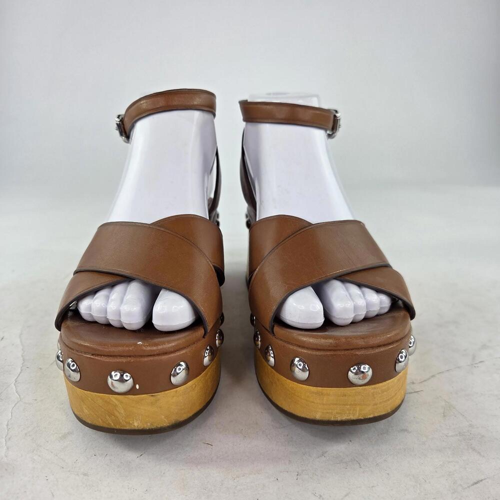 Coach Astor Studded Platform Wedge Sandals Heels 7 B - Picture 3 of 11